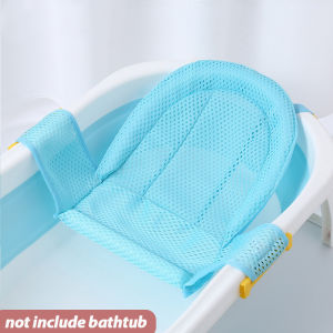 Baby Shower Bathtub Pad Support Mat Foldable Pillow Newborn Safety Bath Mat Infant Non-Slip Soft Comfort Bathtub Cushion