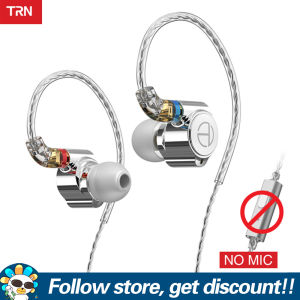TRN TA1 Earphone Monitors 1DD+1BA Hybrid Hifi Bass Music IEM Headphones Knowles Balanced Armature Sport Gaming Running Headsets Noise Cancelling Earphones MMCX Detachable Cable Wired Headphone Earbuds For Smartphones Tablet Laptops Computers