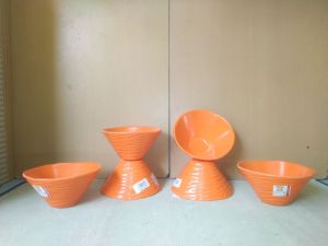 Mangkok Melamine Ulir Kerucut 6" W4006 / Golden Dragon / melamine