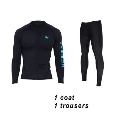 SAILBEE UV Protect Surfing Rash Guard Men Swimwear Long Sleeve Swimsuit Mens Rashguard Surf Shirt For Swimming Sail drop shipping