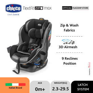 Chicco NextFit Zip Max Convertible Car Seat (Q.Collection) / Car Seat Bayi / Car Seat Anak / Tempat Duduk Bayi di Mobil / Tempat Duduk Anak di Mobil / Baby Car Seat / Toddler Car Seat