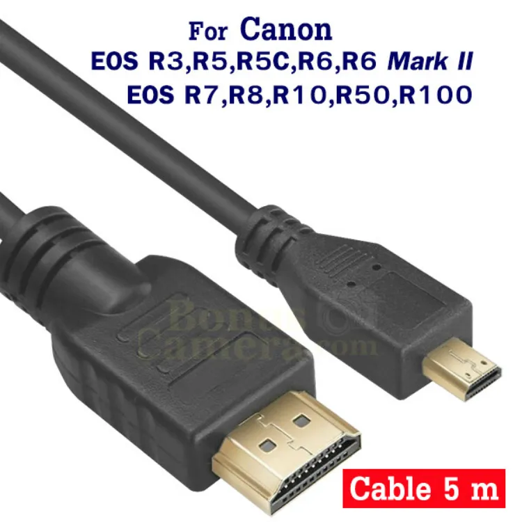 Micro Hdmi Cable Canon R6 Interface Cable Cámara Réflex Hdmi Para