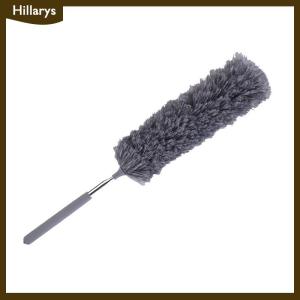 [Hillarys] แปรงปัดฝุ่นด้ามจับยาวทำจากสเตนเลสใช้ในครัวเรือนแปรงปัดฝุ่นไมโครไฟเบอร์สำหรับรถยนต์