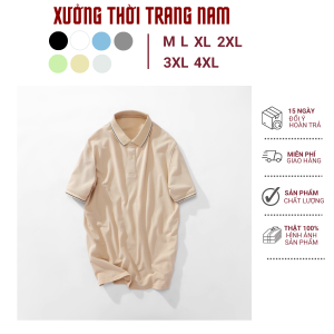 HCM  Áo nam cổ bẻ  BASIC vãi cá sấu cotton poly thoải mái mát lạnh thiết kế viền cổ cao cấp trẻ trung MT6