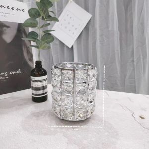 UoneHome พร้อมส่ง ♥ H042 ที่ใส่แปรงแต่งหน้า เครื่องสำอางค์ คริสตัลดีไซน์สวยหรู ที่ใส่ของเอนกประสงค์ ของแต่งบ้าน/โต๊ะแป้ง