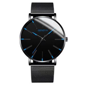 Jam Tangan Pria Tahan Air Original Luxury Bisnis Quartz Stainless Steel Watch (Kotak Gratis)