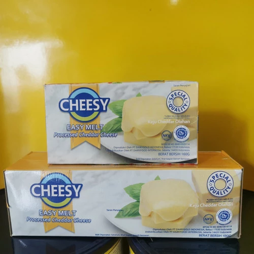 Cheesy Easy Melt Processed Cheddar Cheese 480g / 480 gram Keju Cedar Olahan Halal Special