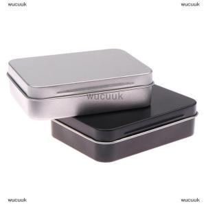 wucuuk กล่องเก็บของใช้ในครัวเรือนกล่องโลหะเคลือบดีบุกฝาปิดแบบบานพับกล่องเก็บของเปล่าขนาดเล็ก1ชิ้น