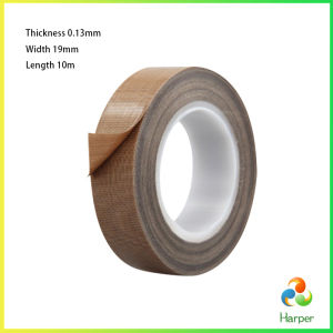 Harper ผ้าเทปกันความร้อน สำหรับเครื่องซีล มีกาวในตัว ยาว10เมตร ความหนา 0.13mm High Temperature Tape