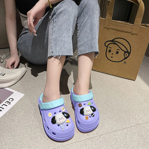 TKGirl คอลเลคชั่นใหม่ รองเท้าแตะรัดส้นแฟชั่น สไตล์เกาหลี สีทูโทนงานดี พร้อมส่ง 4 สีให้เลือก รุ่นนี้มาพร้อมตัวติดน้องหมาสุดน่ารัก ใครชอบแนะนำเลย