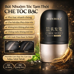 Bút Nhuộm Tóc Tạm Thời Che Tóc Bạc Phủ Bạc Nhanh Chóng Che Hói Đầu Phủ Chân Tóc Không Lem Không Phai Màu Chống Nước Kháng Mồ Hôi Chiết Xuất Thảo Dược Tự Nhiên Màu Đen Dạng Thỏi Tiện Lợi Dùng Một Lần Phụ Kiện Làm Đẹp Tóc Cao Cấp Mẫu Mới Dễ Sử Dụng Dễ