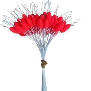 RUO R Fishing Tools 100pcs/Pack Fishing Competition Fishing Floater Connector Seven-star Floating Fishing Space  Fishing Bobber Floating  Oval Fishing Float