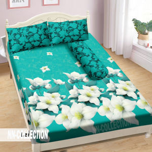 Premium Seprei motif bunga anti luntur murah premium bersudut karet ukuran 180x200