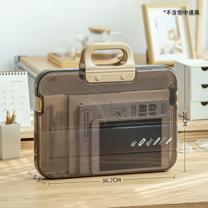 Newly upgraded portable plastic document bag - Accordian bag - A4 document and handwriting folder - File storage folder