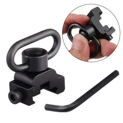 100% Original 20mm QD Sling Swivel Mount Base Quick Detach Mount Quick Release Push Button Sling Ring Set Adapter