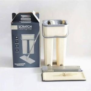 Alat Pel Scratch Mop Praktis Mop Microfiber - Alat Pembersih Lantai Pel an Sultan