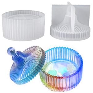 แม่พิมพ์ซิลิโคน กล่องใส่ของ ลายยุโรป มีฝาปิด (DY081)