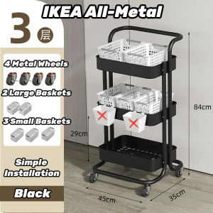 🚛SG Stock 🚛Kitchen Shelves Removable Storage Shelves Multifunctional and Multi-style with Wheels Removable