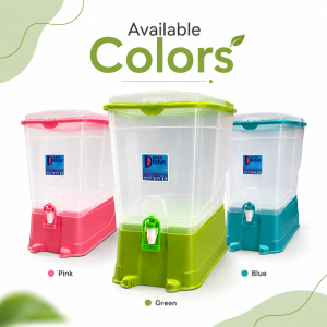 Cold Drink Beverage Dispenser with Faucet Large Plastic Water Juice Container for Family Gatherings