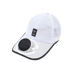 SIXIS Lưới hoàn toàn Mũ chống nắng có quạt năng lượng trời Sạc USB Thoáng khí Mũ che nắng Thời trang Khô nhanh Mũ bóng chày Ngoài trời
