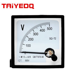 AC 0-450V 250V 300V 500V bảng điều khiển đồng hồ đo điện áp máy đo vôn kế sq72 72*72 Mét loại kim