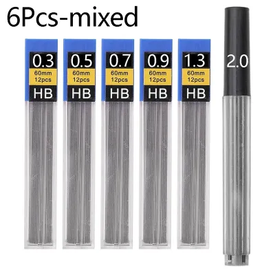 0.3 0.5 0.7 0.9 1.3 2.0mm Mechanical Pencil Set Full Metal Art Drawing Painting Automatic Pencil with Leads Office School Supply