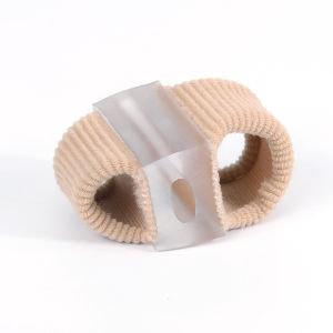 Soft Toe Corrector Brace Fabric & Silicone Toe Separator for Foot Care