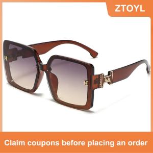 【ZTOYL】 Chống tia cực tím vuông của phụ nữ Kính mát thời trang lớn khung lái xe Kính uv400 eyewears