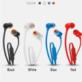 Original jBL T110 3.5mm Wired Earphones Stereo Deep Bass Earbuds Headset Sports Earphone with Mic. 