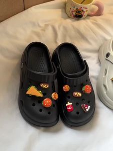 [Free Shipping] Thick-Soled Cute Platform Clogs For Women 2026 Summer Cute Height-Increasing Closed-Toe Slippers For Outdoor Wear Eva Beach Shoes