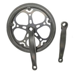 Double Chain Wheel Chain Guard Replacements for Mountain Bike Folding Bike 170MM Bike Crankset 52T Bicycles Crankset