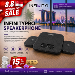 InfinityPro Speak POD Wireless Speakerphone Kit HiFi Audio Microphone Meeting Room Conference