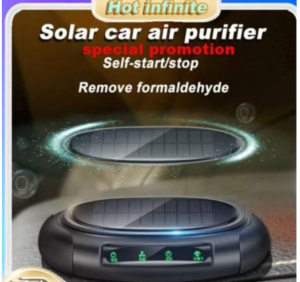 💖READY STOCK💖car Solar air Purifier Portable Air Cleaner Air Filter Negative Ion Aromatherapy Deodorizer Air Freshener