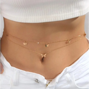 Rantai Pinggang Wanita Aksesoris Belt Chain Gold Chain Pinggang Perut
