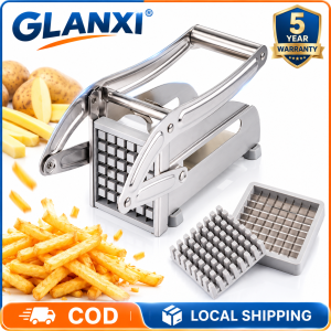 【COD】Potato chip cutter Household stainless steel hand-press potato chip cutter Cucumber potato chip cutting tool