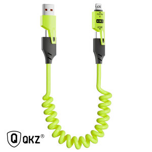 240Wหัวชาร์จเร็ว + 65W 4-in-1 โทรศัพท์มือถือ Fast CHARGING Data CABLE สําหรับ ios Huawei Xiaomi Super Fast CHARGING ฤดูใบไม้ผลิข้อมูลแบบพับเก็บได้