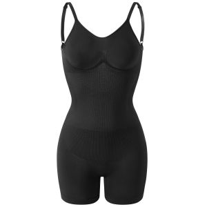 Plus Size Seamless Backless One Piece Flat Bottom Shapewear for Postpartum Recovery Tummy Control Butt Lift Summer Breathable