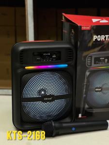 ลำโพงบลูทูธ รุ่น KTS-2168 ดอกลำโพง8นิ้ว ฟรีไมค์ลอย1ตัว รองรับUSB TF เพิ่ม-ลดเสียงได้ เสียงดีขนาดพกพาง่าย สินค้าพร้อมส่งจากไทย ส่งตรงจากกทม ส่งเร็วทุกวัน