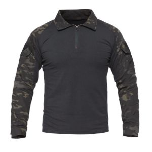 Breathable Tactical Camouflage Shirt for Men – Quick-Dry Long Sleeve Gear Built for Tough Field and Outdoor Use