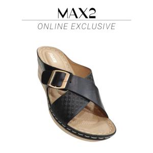 Max2 - Kasut Wedges Wanita Moden PU | Selesa dan Tahan Lama | Rekaan Multifungsi | 6.5cm Tinggi Tumit | Ringan & Selesa
