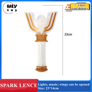 (Malay spot)Ultraman Tiga Transformer SPARK LENCE Light Music Toy Childrens Gift Plastic Musical toys