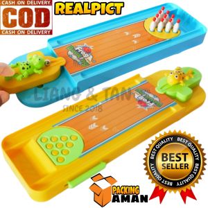 ( BISA COD ) PROMO Mainan Edukasi Anak Frog Bowling Board Game / Bowling Katak / Bowling Kodok / Mainan Anak Laki Laki / Mainan Anak Perempuan SNI Murah