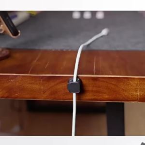 Magnetic Cable Clips Cable Smooth Adjustable Cord Holder Under Desk Cable Management Wire Keeper Cable Organizer Holder 1/3/6PC