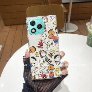 New Casing Honor 400 Lite Honor X9C Smart X8C X6b X6a X8a X7a 4G 5G Hot Fashion Cute Cartoon Cinnamon Dog Snoopy Phone Case Transparent Anti-fall Soft Cover 2025