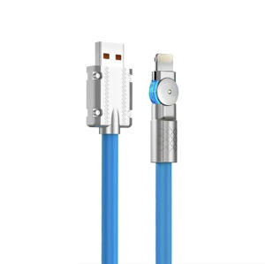 สายชาร์จ6A 120W 180 ที่ชาร์จความเร็วสูงสุดหมุนได้ ° Micro-สายต่อ USB ใช้งานง่าย Fast Charging charger ชาร์จไวขึ้นถึง 50% สำหรับ Xiaomi Samsung Huawei Vivo Realme สำหรับโทรศัพท์ Android