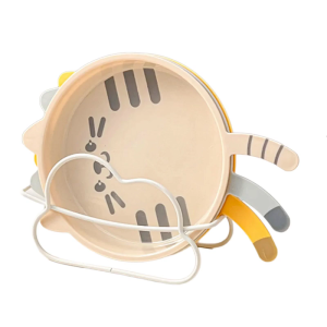 Creative Cartoon Cats Serving Tray PP Materials Easy Cleaning Spit Bone Dish For Kitchen Dining Decoration