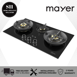 MAYER 78cm GLASS GAS HOB MMGH378HI - 2 YEARS WARRANTY