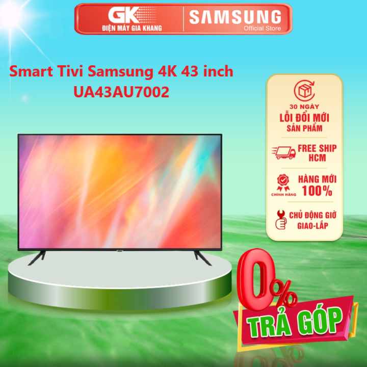 43AU7002 - Smart Tivi Samsung 4K 43 inch UA43AU7002 mới 2022 ...