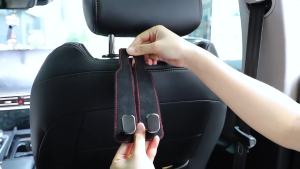 Headrest Hooks for Car Car Hooks for Purses and Bags 2 Pack Beige