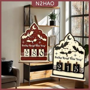 N2HAO Cuốn sách bằng gỗ đọc năm nay truy cập đọc thách thức theo dõi giá sách Câu lạc bộ Lớp học trang trí năm mới quà tặng cho gia đình MỌT SÁCH